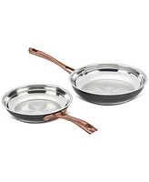 Cuisinart Matte Black Elegance 8" and 10" Skillet Set