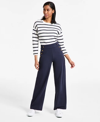 Nautica Jeans Women's Knit Pull-On Sailor Pants