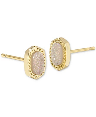 Kendra Scott 14k Gold-Plated Oval Stone Stud Earrings