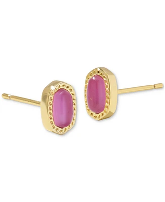 Kendra Scott 14k Gold-Plated Oval Stone Stud Earrings