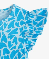 Epic Threads Toddler Girls Aquatic Hearts Tie T-Shirt, Exclusively at Macy's