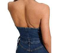 Guess Women's Claire Plunging-Neck Bootcut Jumpsuit