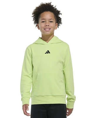 adidas Big Boys Long-Sleeve Essentials Small Logo Pullover Hoodie
