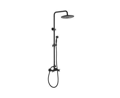 Casainc Pressure Balanced Complete Shower System with Clawfoot Control Handle and Rough-in Valve