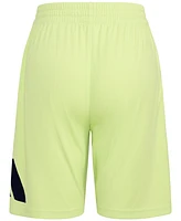 adidas Big Boys Elastic-Waistband Logo Shorts