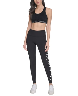 Calvin Klein Women's Active High-Waist Jumbo-Logo Full-Length Leggings