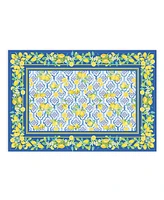 Laural Home Lovely Lemons Set of 4 Placemat, 13" x 19"