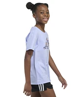 adidas Big Girls Short-Sleeve Regular-Fit Logo Graphic Cotton T-Shirt