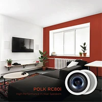 Polk Audio RC80i 8" In-Ceiling 2-Way Speakers - Pair