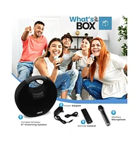 Pyle 5.25” Portable Wireless Bluetooth Streaming Speaker with Waterproof Design, Wireless Microphone, Tws, Usb/MP3 Playback, Rechargeable Batte