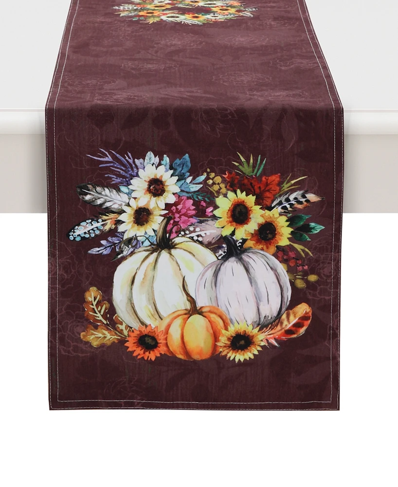 Laural Home Fall Feathers Table Runner, 13" x 90"