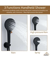 Casainc 20 Inch Luxury 3 Sprays Showerhead Thermostatic Shower System with 3 Sprays Handheld