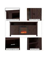 Boyel Living Tv Stand Fits TVs up to inches with Electric Fireplace