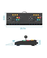 Nbcp Arcade Fight Stick, 2 players Pc Street Fighter Video Game Controller Fighting Joystick for Pc, Nintendo Switch, Neogeo Mini, NeoGeo Pro, Ps3,Ras