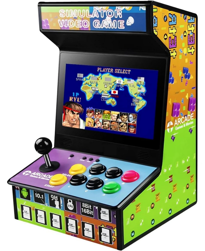 Nbcp Handheld Arcade Game Console -10 Inch Mini Arcade Machine Cabinet - Classics Mini Player -Retro Games Included