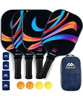 Joymove Pickleball Paddles Set Of 4 Usapa Approved Pickleball Paddle Fiberglass Pickleball Set With Lightweight Pickleball Rackets 4 Pickleballs Pickleball Bag Pickleball Gifts For Beginners