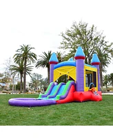 Hero Kiddo HeroKiddo Jelly Bean Castle Bounce House & Water Slide Combo with Detachable Pool (No Blower Included), Commercial Grade Inflatable