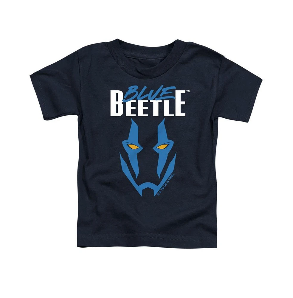 Blue Beetle Toddler Girls Baby-Girls Mask Short Sleeve Tee / T-Shirt