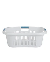 Rubbermaid 2.1 Bushel Large Hip-Hugger Portable Plastic Laundry Basket