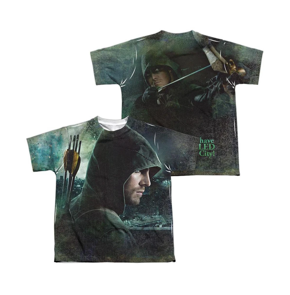 Arrow Boys Hero (Front/Back Print) Short Sleeve Poly Crew Tee / T-Shirt