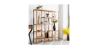 Slickblue Eco-Friendly 4-Shelf Bookcase Storage Rack for Home Organization and Display