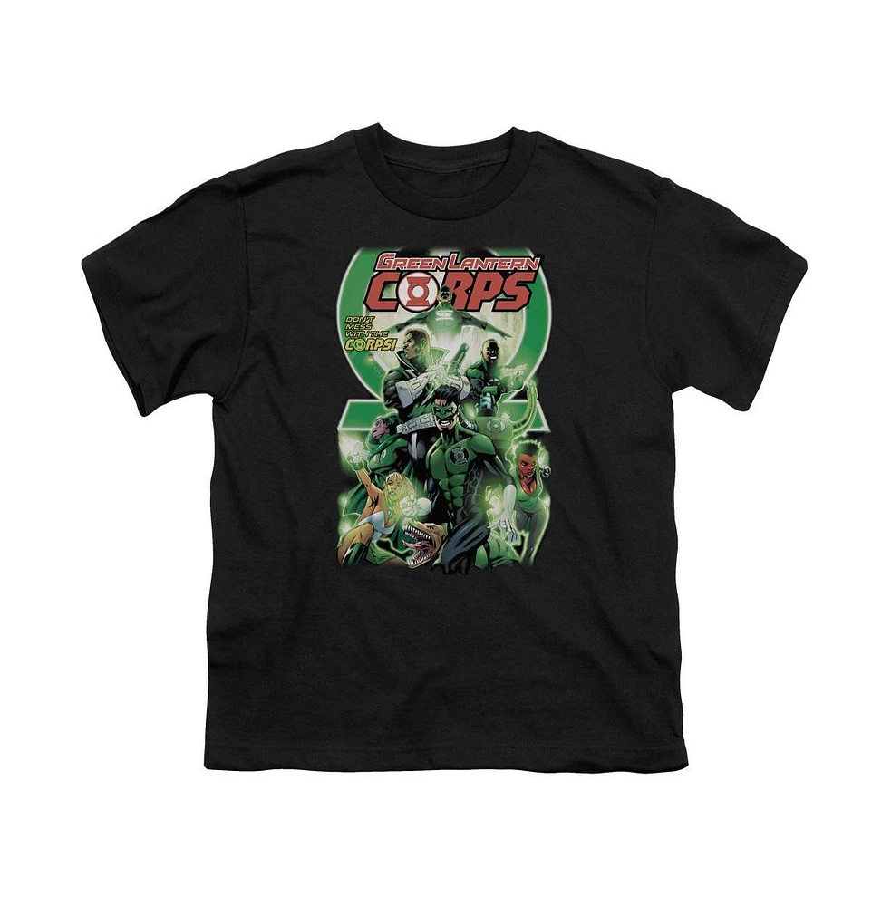 Green Lantern Boys Gl Corps 25 Cover Short Sleeve Juvenile Tee / T-Shirt