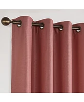 Texture Room Darkening Grommet Curtains Pair
