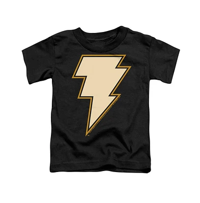 Black Adam Toddler Girls Baby-Girls Chest Emblem Short Sleeve Tee / T-Shirt