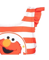 Sesame Street Baby Girls Elmo One Piece Bathing Suit Dress