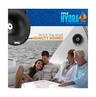 Pyle Marine Tweeter Speaker System - One Pair 1" Pei Dome Tweeter with Horn Diffuser, 120 Watts, 4 Ohm Impedance