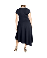 City Chic Plus Ponte Flare Dress