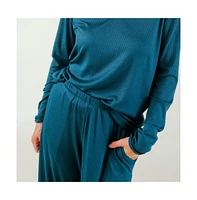 Poplinen Plus Size Hedy Ribbed Modal Lounge Pant
