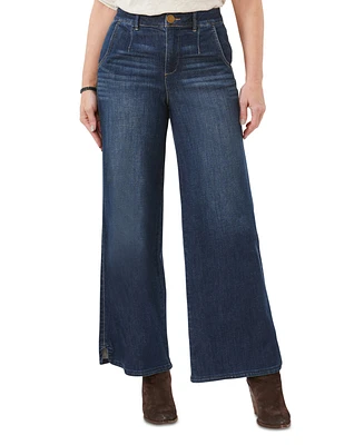 Democracy Petite "Ab"solution Skyrise Wide-Leg Pants