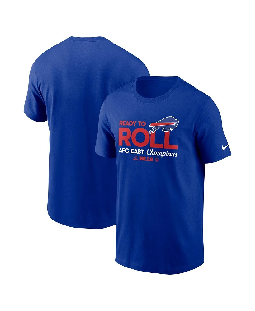 Nike Men's Royal Buffalo Bills 2024 Afc East Division Champions Locker Room Trophy Collection T-Shirt