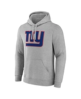 Fanatics Men's Heather Gray New York Giants Deliver Fleece Pullover Hoodie