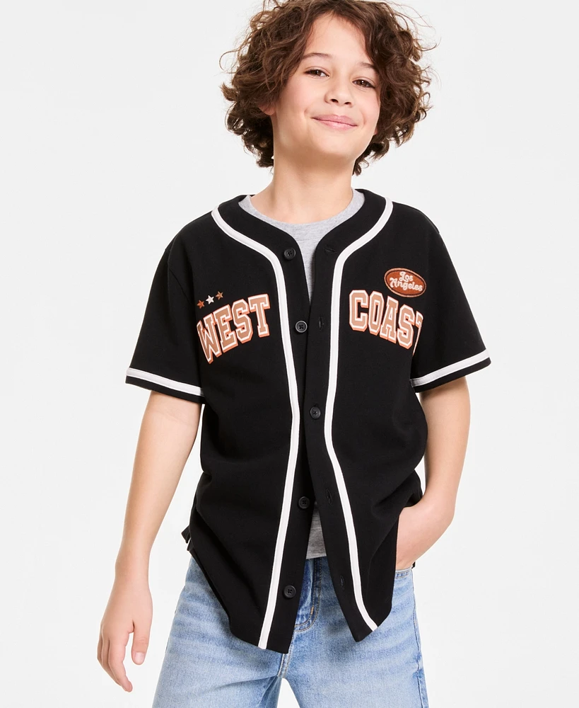 Epic Threads Little & Big Boys Cotton West Coast Baseball Jersey Shirt, Exclusively at Macy's