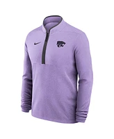 Nike Men's Purple Kansas State Wildcats Coaches Courtside Basketball Victory Performance Quarter-Zip Top