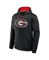 Fanatics Men's Black/Red Georgia Bulldogs Defender Dot Faded Primary Pullover Hoodie