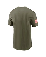 Nike Men's Olive Duke Blue Devils 2024 Military Appreciation Performance T-Shirt