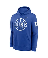 Nike Men's Royal Duke Blue Devils Basketball Icon Club Fleece Pullover Hoodie