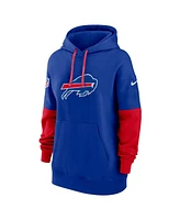 Nike Women's Royal Buffalo Bills 2024 Sideline Essential Fleece Pullover Hoodie