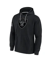 Fanatics Men's Black Las Vegas Raiders Elements Pace Fleece Pullover Hoodie