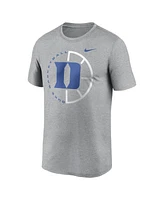 Nike Men's Heather Gray Duke Blue Devils Legend Basketball Icon Performance T-Shirt