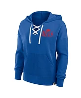 Fanatics Women's Royal Buffalo Bills Blitz Left Lace-Up Pullover Hoodie