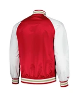 Mitchell & Ness Men's Red Atlanta United Fc Satin Raglan Full-Snap Jacket