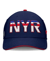 Fanatics Men's Navy/Red New York Rangers Authentic Pro Rink Team Code Flex Hat