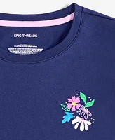 Epic Threads Little & Big Girls Les Fleurs Graphic T-Shirt, Exclusively at Macy's