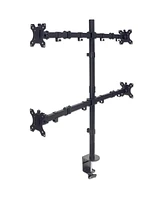 Manhattan Universal Four Monitor Mount with Double-Link Swing Arms, 461566