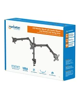 Manhattan Lcd Monitor Mount with Center Mount and Double-Link Swing Arms, 461658