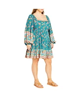 City Chic Plus Aurora Mini Dress